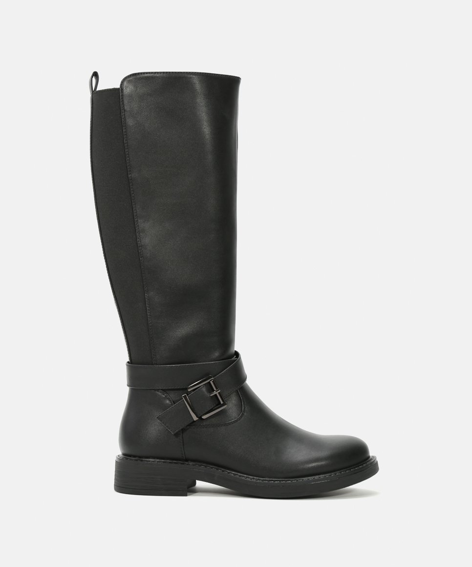 Botas planas hebilla image number null